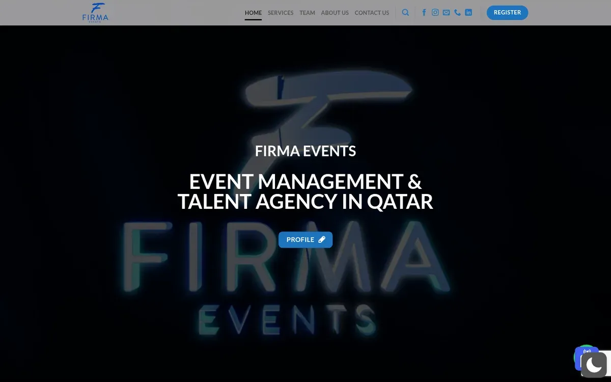 FirmaEvents — website