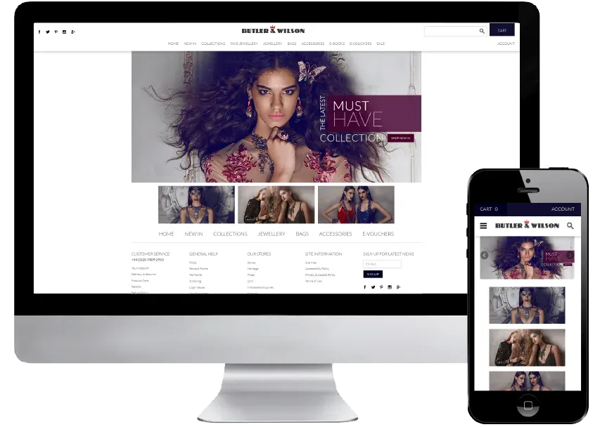 Butler & Wilson — a Magento store built by iSky