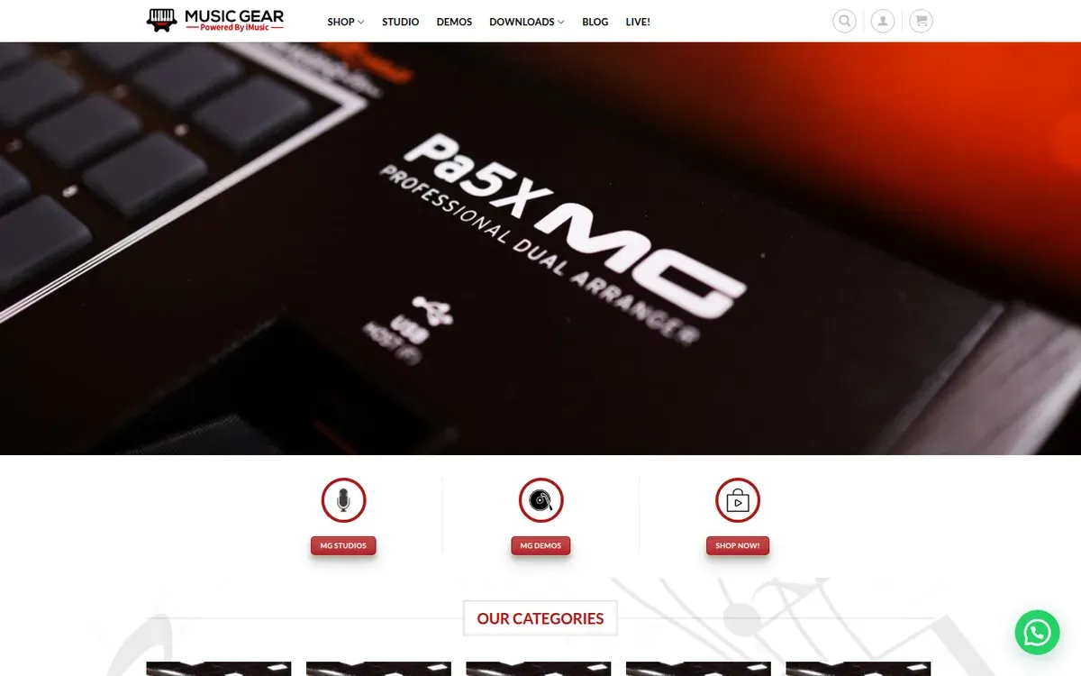 MusicGear — website